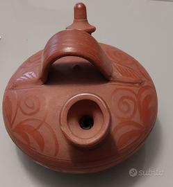 Borraccia pellegrino in terracotta artigianale
