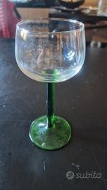 Set bicchieri Boule piede verde