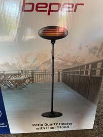 Stufa a quarzo da esterno con piantana Beper 2000W
