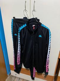 Tuta nera uomo Kappa L nuova