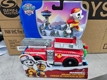 Paw patrol Marshall con camion pompieri natalizio 
