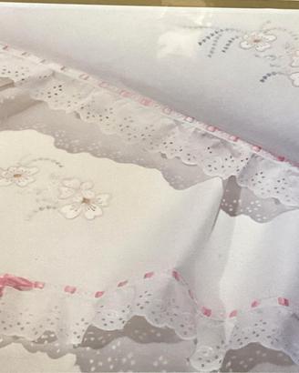 Lenzuola copriletto spugne set corredo 10 pz nuovo