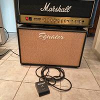 Marshall DSL 50 + Egnater cassa 2x12 100w