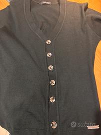 Cardigan taglia M con bottoni colore argento