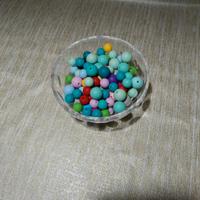 167 pezzi: esagoni, stelle, cuori, Palline silicon