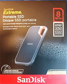 SanDisk Extreme SSD Portatile 8TB, SSD Esterno NVM