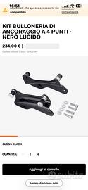 KIT AGGANCI A 4 PUNTI NERO HARLEY DAVIDSON TOURING