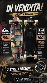 Longboard Globe e Quicksilver