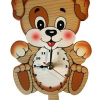 Orologio Cagnolino in legno Bartolucci
