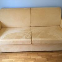 Divano letto in microfibra