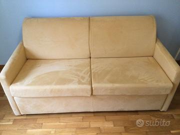 Divano letto in microfibra