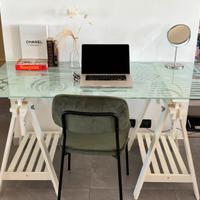 Scrivania vetro IKEA