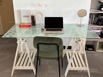 Scrivania vetro IKEA