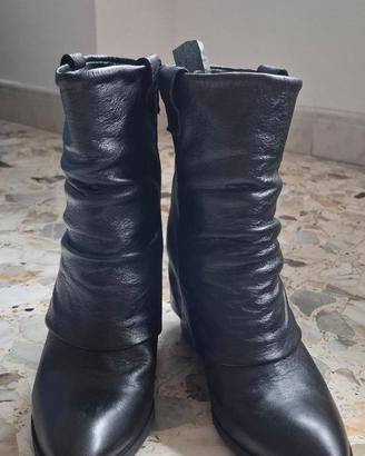 Stivaletti donna vitello nero 37