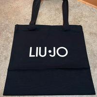 Borsa Shopper Liu Jo - Nera con Logo Bianco