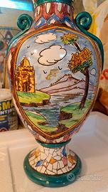 vaso ceramica decorato