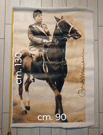 Duce Benito Mussolini stampa su tela pesante 