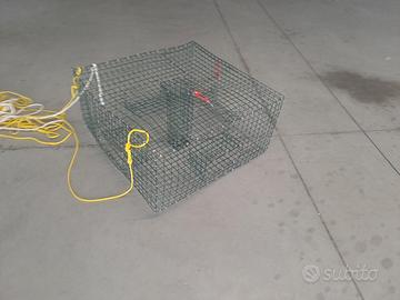 2 nasse a gabbia per granchio blu