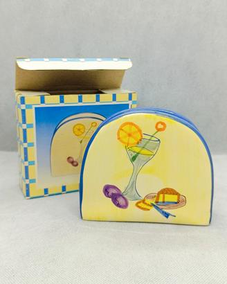 Porta tovaglioli ceramica - G. R. Ceramiche, 2000