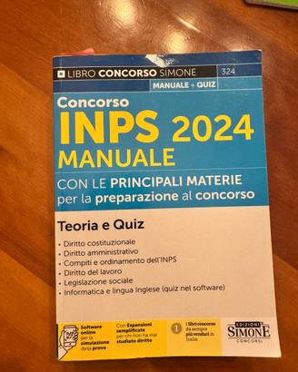 Manuale Simone Concorso INPS 2024
