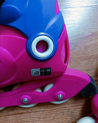 Pattini in linea per bimba tg 28-30