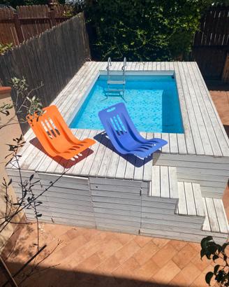 Piscina fuori terra rivestita