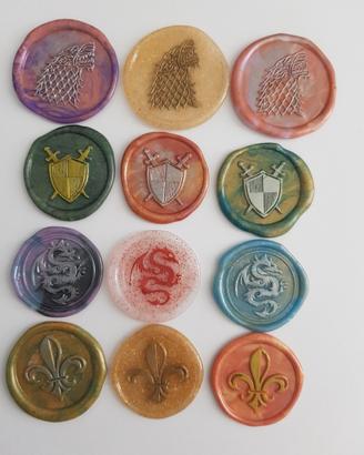 sigilli cera scrapbooking medioevo trono di spade 