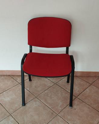 Sedia rossa d ufficio