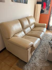 Divano in pelle 3 posti “ chateau  d’ax”