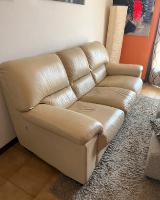 Divano in pelle 3 posti “ chateau  d’ax”