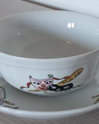 Set tazza con piattino porcellana Richard Ginori