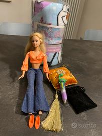 Barbie con coperta Frosen e accessori