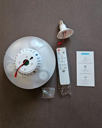 Ventilatore da soffitto LED con pale retrattili