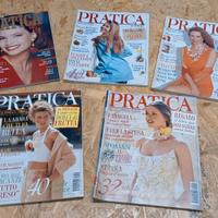 Lotto 5 riviste vintage PRATICA anni 1991 92 93 94