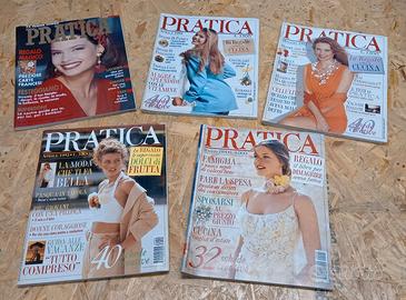 Lotto 5 riviste vintage PRATICA anni 1991 92 93 94
