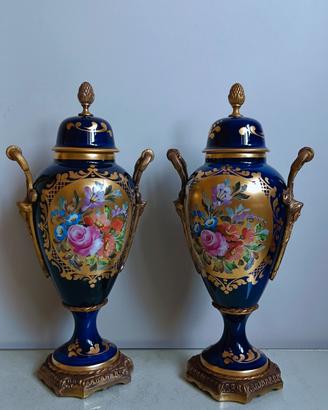 Coppia di potiche porcellana Limoges 