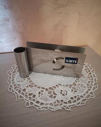 Vecchio portatovaglioli in acciaio inox vintage 