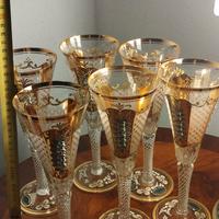 flute cristallo di Bohemia 