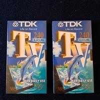 Videocassette VHS TDK 240 nuove!