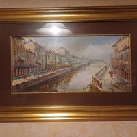 quadro "il naviglio grande" di Mantegani
