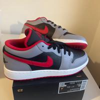 Air jordan 1 low ( cement fire red)