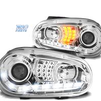 FARI VOLKSWAGEN VW GOLF 4 DAYLIGHT CROMATI FRECCE 