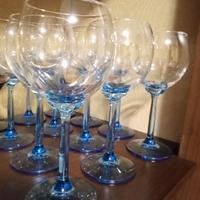 set di 12 calici da vino in vetro 