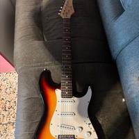 Chitarra elettrica con amplificatore