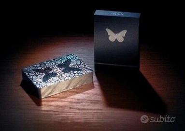 Mazzo di carte Butterfly Black and Silver Luxury