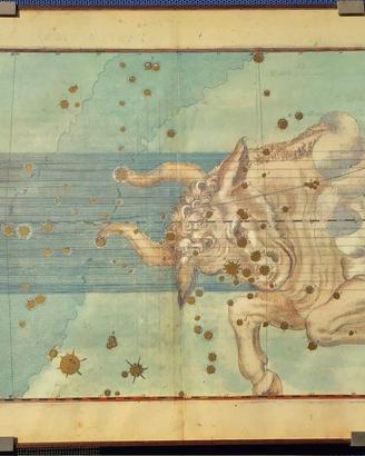 Due interessanti mappe celesti zodiacali vintage