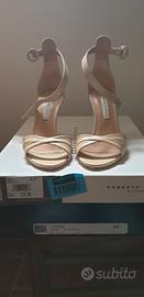 Sandali beige estivi in vitello  n. 35