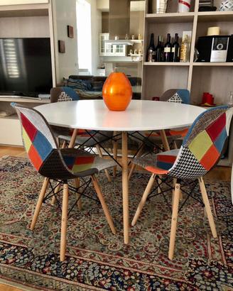 Tavolo tondo 120 cm con sedie o senza