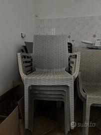 Sedie in polipropilene