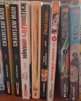 Manga misti 10 pezzi kaiju,sword art,sakura erc